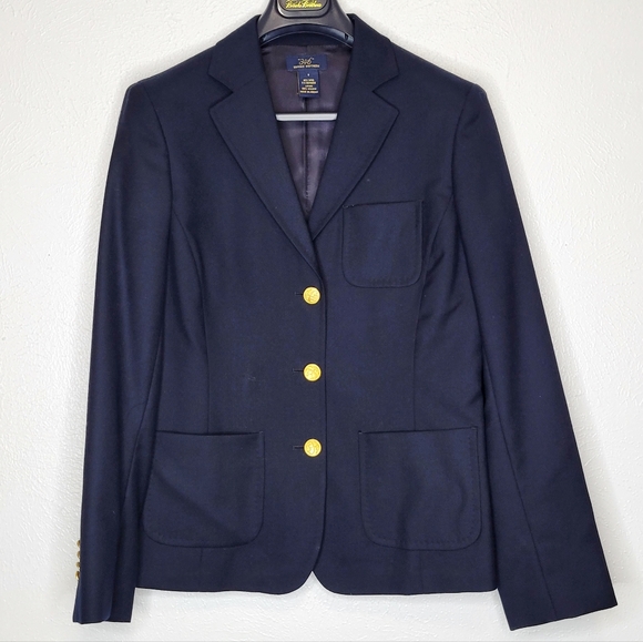 Brooks Brothers Jackets & Blazers - Brooks Brothers Wool and Cashmere  Navy Blue Blazer Suit Jacket Women's Size 6